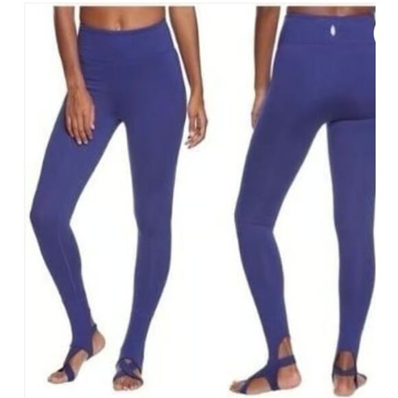 Free People Movement Synergy Yoga Activewear Stirrup Legging Blue Small $115 - Picture 1 of 7